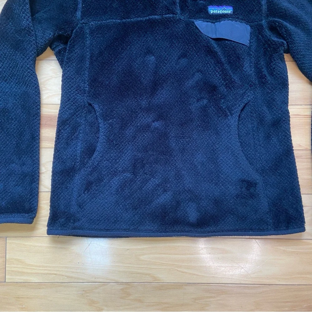 Patagonia Re-Tool Snap-T High Pile Fleece Womens Sz S Black PolarTec - Picture 6 of 8